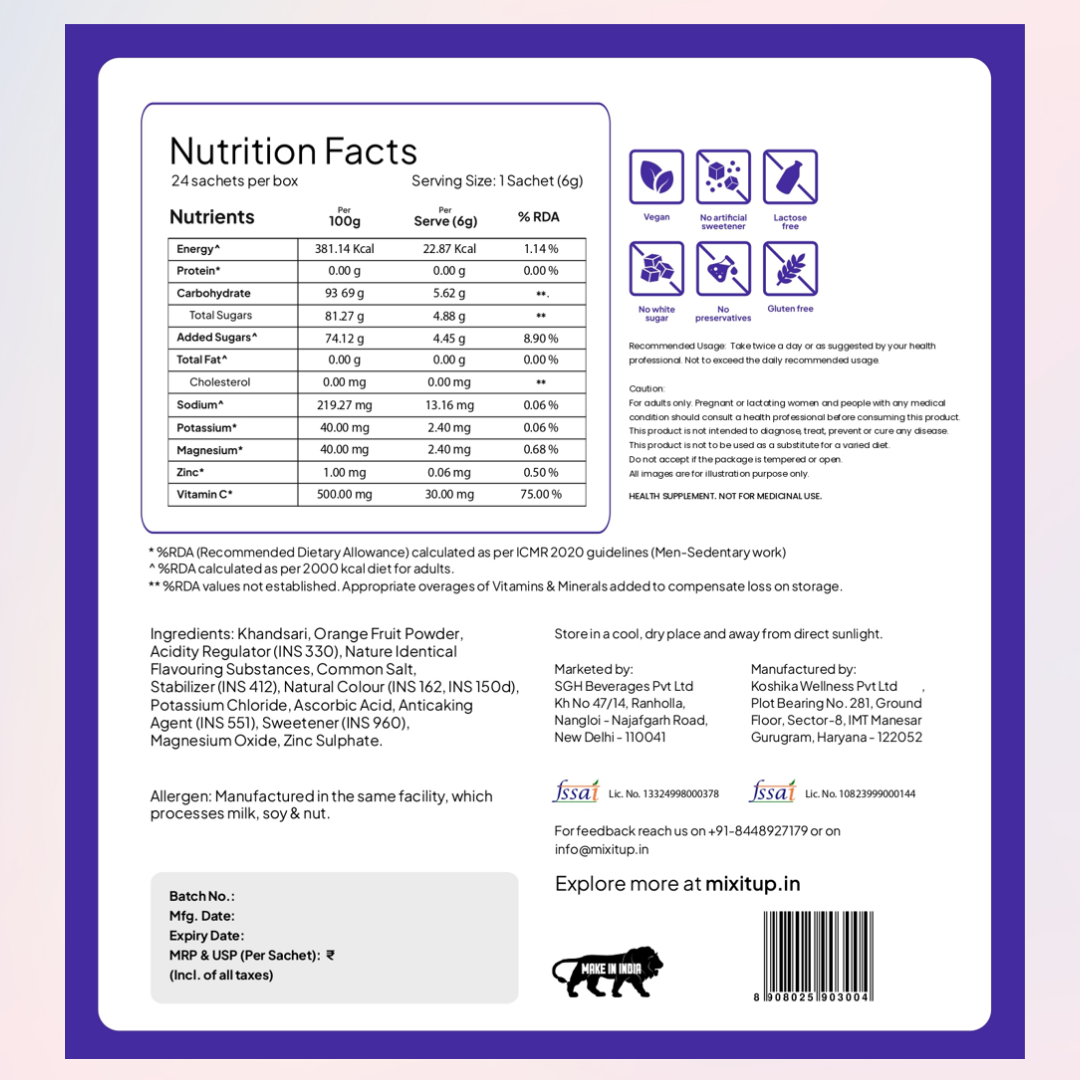 Mixed Berry Instant Drink Mix